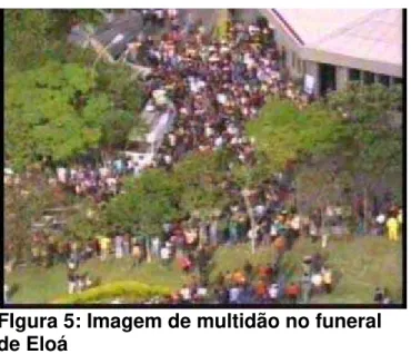 FIgura 5: Imagem de multidão no funeral   de Eloá 