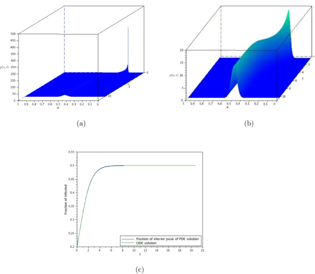 Figure 3: This set shows the probability density obtained from the solutions to the PDE
