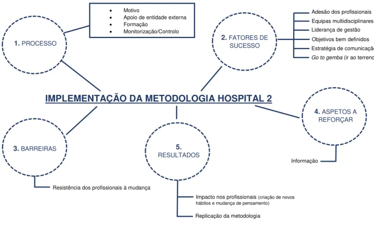 Figura 6- Árvore de temas emergentes das entrevistas realizadas ao Hospital 2  