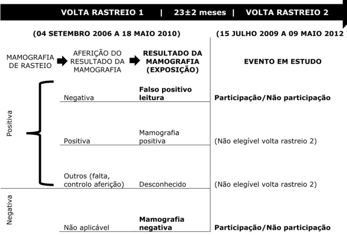 Figura 3. Representação da operacionalização do programa de rastreio do cancro da mama  na região centro