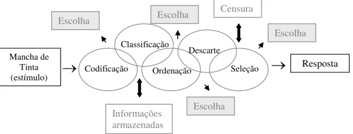 Figura 2. Ilustração do modelo de processo de resposta proposto por J. Exner (1989).  