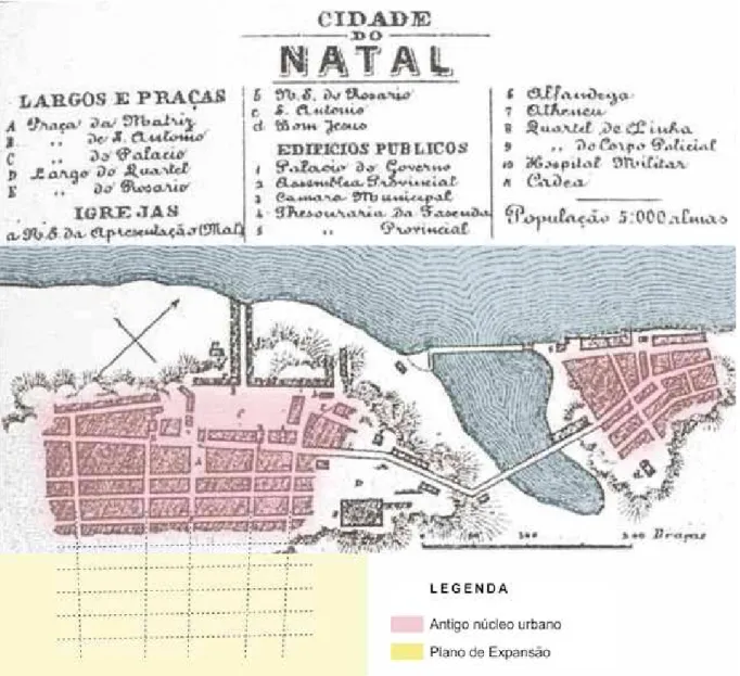Figura 07: Plano de Expansão da cidade de Natal elaborado pelo agrimensor Antônio Polidrelli, 1901.