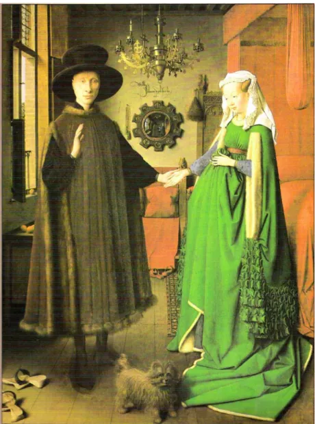 Fig. 1: O casamento dos esposos Arnolfini, de Jan van Eyck, 1434. Londres, National Gallery