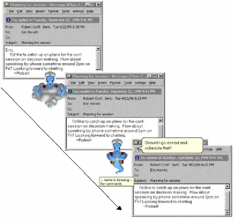 Figura 3. 7 – Interface do sistema LookOut processando informações por e-mails 