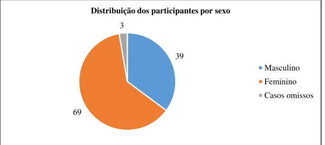 Figura 2. Distribuição dos participantes da pesquisa por sexo 