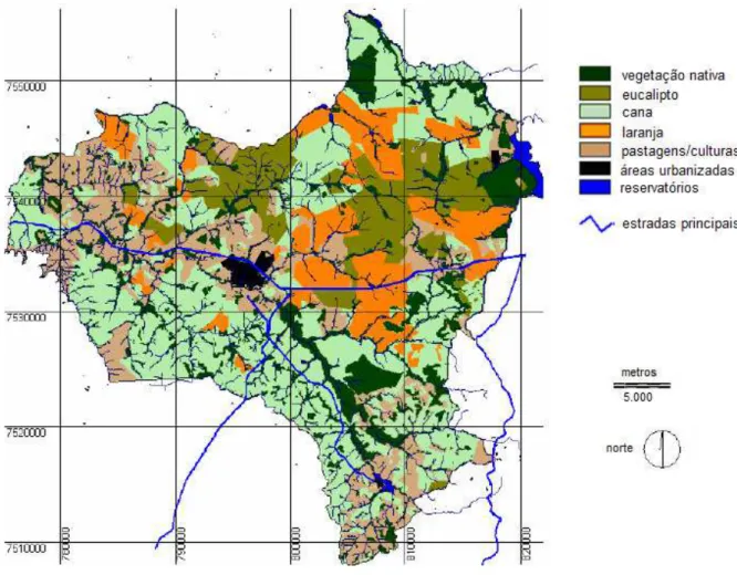 Figura 4. Mapa de uso e ocupação do solo em Brotas-SP. 