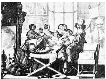 Figura 13: Um parto no século XVIII seg. A. Boss 
