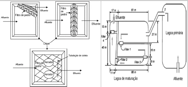 Figura 3.3 – Diversas conf Crites et al., 2014); Dire Mara (2008) acredita que fi dos sistemas de lagoas de e considerados parte integral  têm  a  finalidade  de  remov precedente, sendo algas no  Segundo Swanson e Willian lei  federal  americana  que  efl