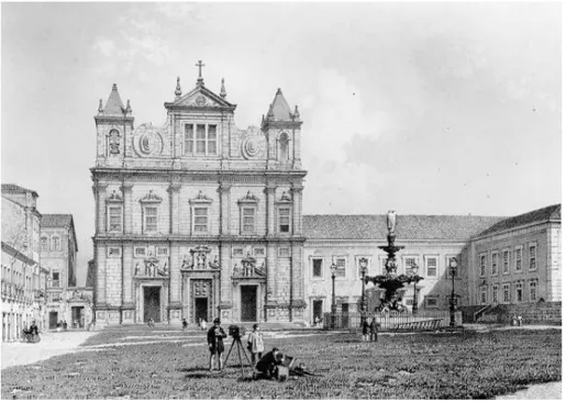 Fig. 14 – Victor Frond. Igreja dos Jesuítas, 1858. Litógrafo: Benoist. Procedência: RIBEYROLLES,  Charles