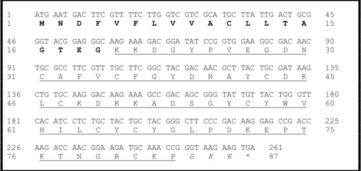 Figura  14.  Sequência  precursora  da  toxina  Tf3,  obtida  pela  biblioteca  transcritômica