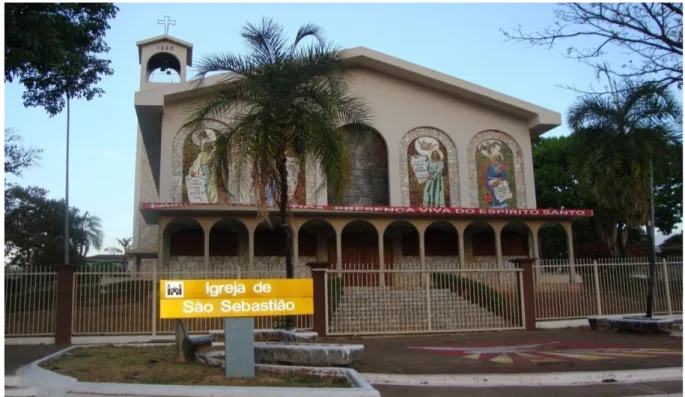 Figura 3.10: Igreja Matriz no Centro Histórico de Planaltina/DF, Setor Tradicional. Fonte: Arquivo da autora 