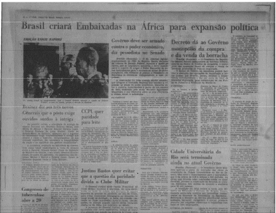 Figura 3 Jornal do Brasil, 03/04/1961   (Fonte: Arquivo do Senado Federal) 