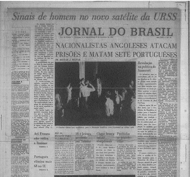 Figura 6 Jornal do Brasil, fevereiro de 1961   (Fonte: Arquivo do Senado Federal) 