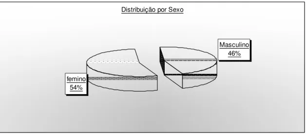 Gráfico 4: Distribuição percentual dos participantes por sexo.