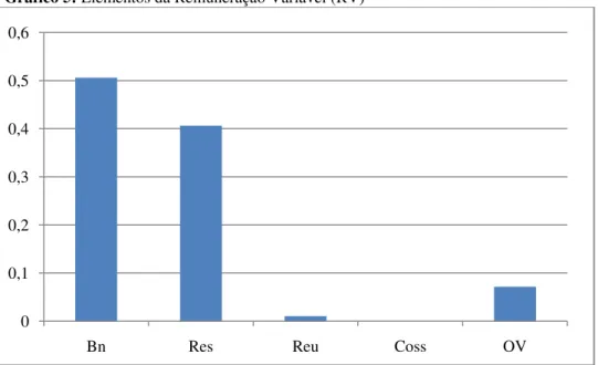 Gráfico 5: Elementos da Remuneração Variável (RV) 