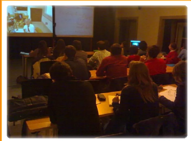 Figure 3: Videoconference classroom in the U.PORTO Videoconference Studio 