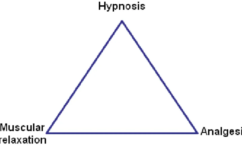 Fig. 1.4.1: The three main components of general anaesthesia.  