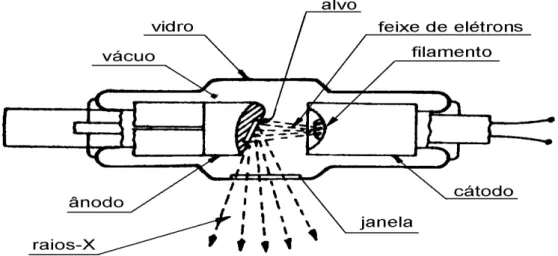 Figura 6. Ampola de raios - X (Disponível em: http://www.sabereletronica.com.br/artigos/1140-tomografia- http://www.sabereletronica.com.br/artigos/1140-tomografia-computadorizada)