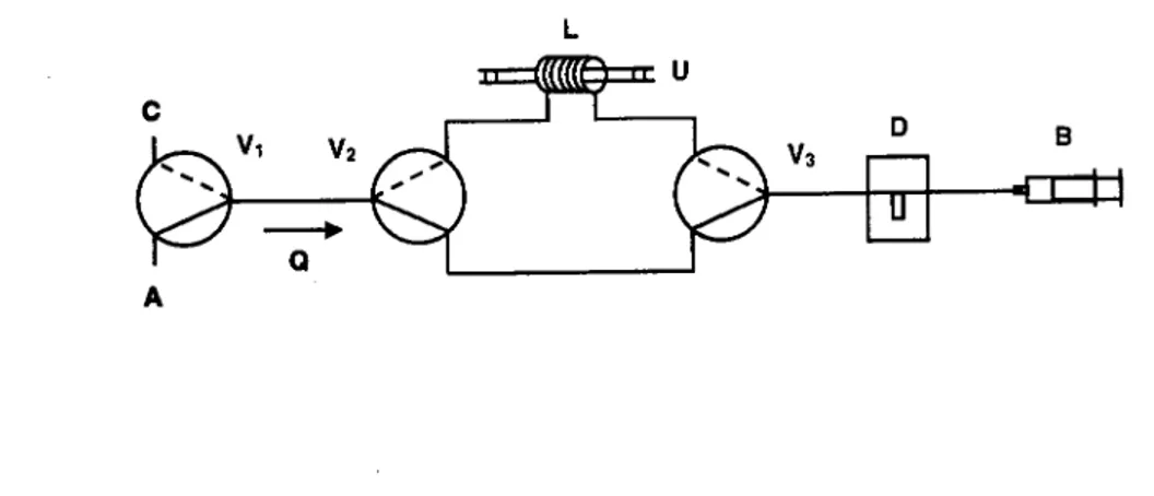 Fig 3.2 - Montagem de fluxo multicomutado com lâmpada de UV para degradação fotoquímica: 