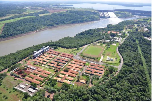 Figura 3.10  –  Imagem aérea do Parque Tecnológico Itaipu Brasil   Fonte: Fundação PTI, 2013 