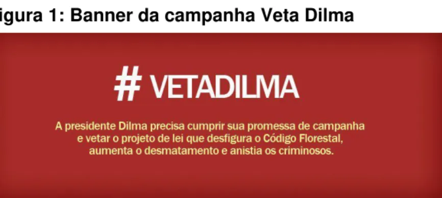 Figura 1: Banner da campanha Veta Dilma  
