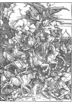 Ilustração 7 | Os Quatro Cavaleiros do Apocalipse, 1498. 