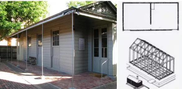 Figura 6: Portable Colonial Cottage desenvolvida por Henry Manning.  