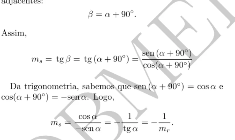 Figura 4: duas retas perpendiculares.