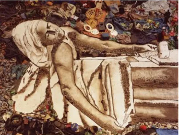 Figura 7. A morte de Marat. Vik Muniz (2008). 