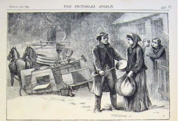 Figura 3. The yankee pedlar: A recent sketch in Vermont. USA. The pictorial world. (1875)