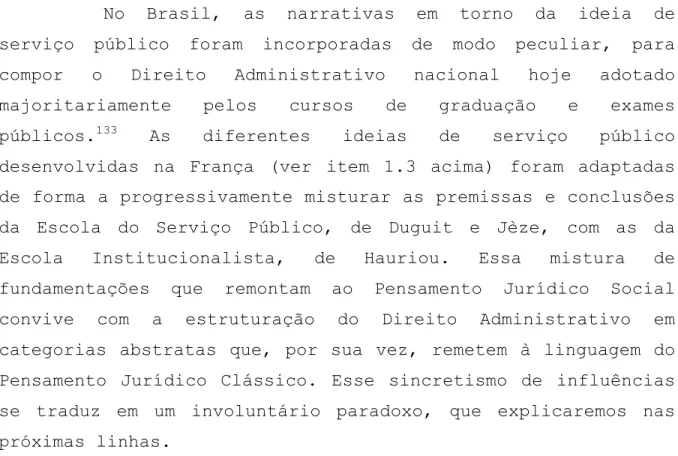 Figura 3 - Principais narrativas brasileiras sobre direito e economia no Pensamento Jurídico Contemporâneo 