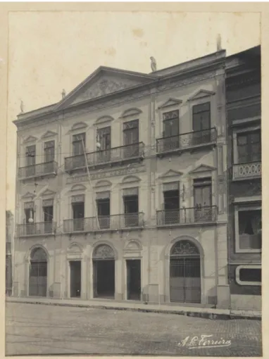 Figura 6: Fachada do antigo prédio da Biblioteca Nacional (Rua  do Passeio). 