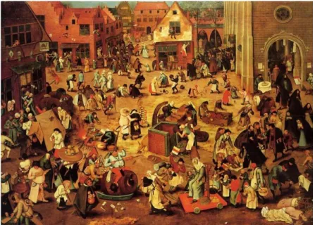 FIGURA 10  –  O Combate do Carnaval e da Quaresma, de Pieter Bruegel. 1559. 