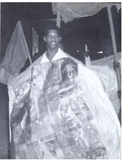Figura 2 – Moçambique: primeiro capitão. Terno de  Moçambique São Benedito, do Jardim  Santa Ifigênia, de Olimpia (SP)