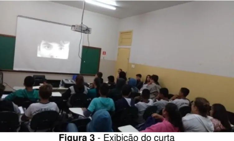 Figura 3 - Exibição do curta 