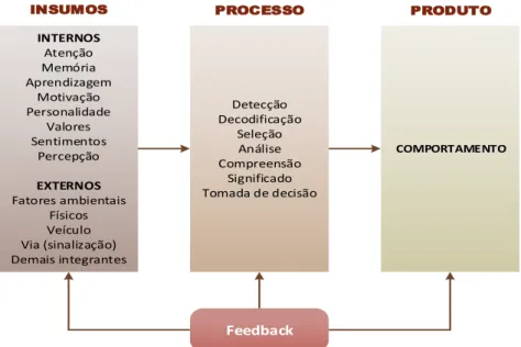 Figura 3.2  –  Teoria Geral dos Sistemas aplicada ao comportamento no trânsito. 