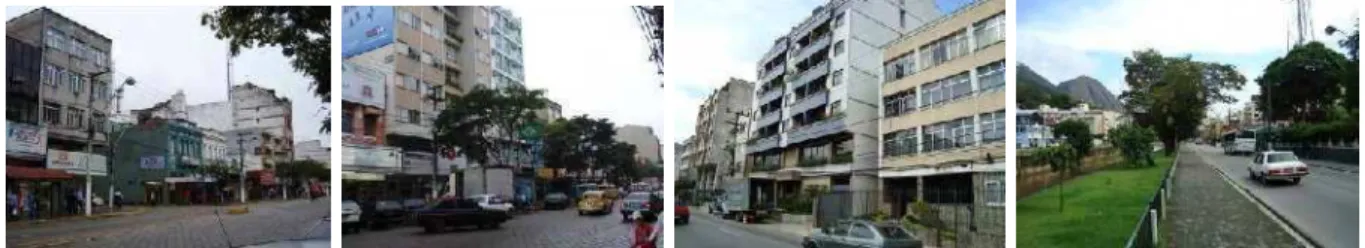 Fig. 67 e 68 (Avenida Alberto Braune) (Ano: 2007), Fig. 69 e 70 (Avenida Dr. Galdino do Vale Filho) (Ano: 2008) – Nota-se a diferenciação de gabaritos em determinados trechos destas vias.