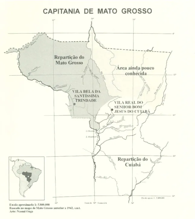 Fig 11. Mapa da Capitania de Mato Grosso 