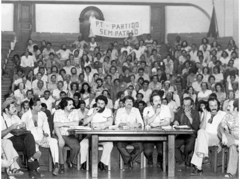 Figura 1: Reunião de fundação do Partido dos Trabalhadores. 