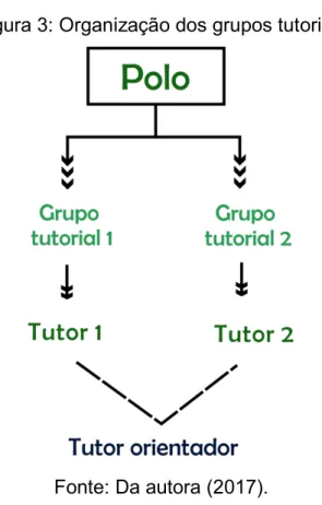 Figura 3: Organização dos grupos tutoriais 