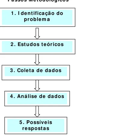 Figura 3.1:  Passos m etodológicos 