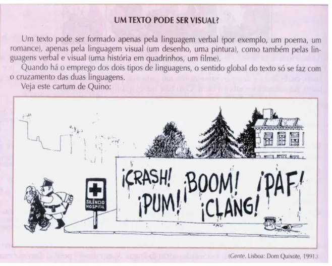 Figura 4.5:  Text o “ Um  t ext o pode ser visual?”  
