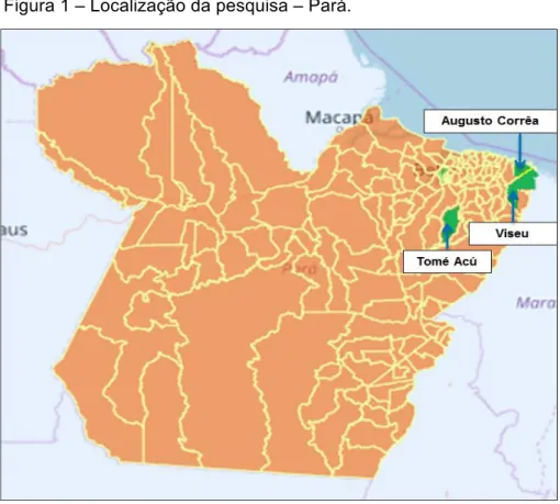 Figura 1 – Localização da pesquisa – Pará. 