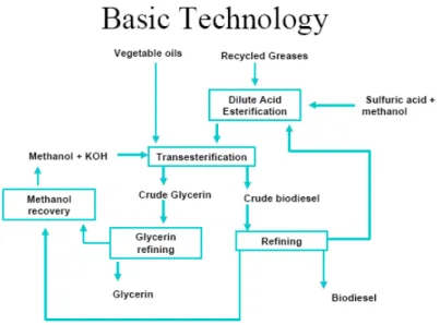 Figure 5. Technology of biodiesel process [25]