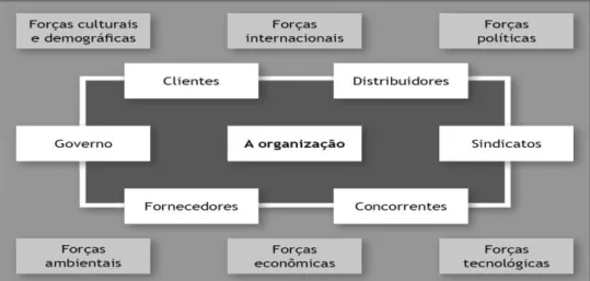 Figura 3  –  O ambiente competitivo de negócios das organizações. 