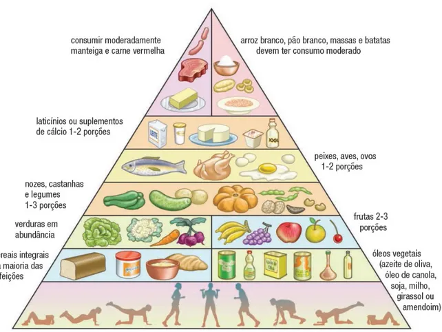 Figura 1: Representação da pirâmide alimentar. 