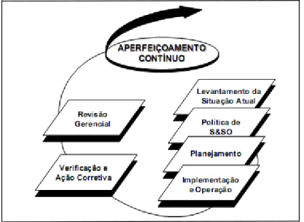 Figura 2.4 -  Elementos  do  gerenciamento  bem sucedido  de   saúde   e  segurança ocupacionais