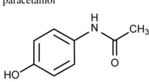 Figura 5. Estrutura molecular do paracetamol 