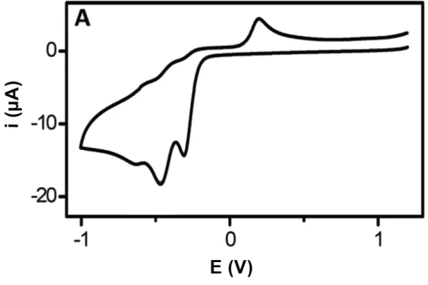 Figura 16  –  Voltamograma cíclico para 88,1 µmol L -1  de TNT em GCE em solução tampão  fosfato (pH 8) 0,05 mol L -1 