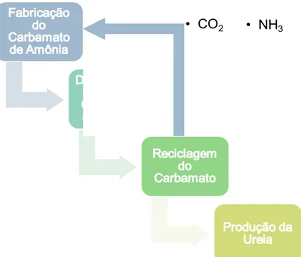 Figura 2  –  Esquema da produção industrial da ureia 